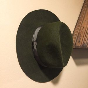 Lack of Color Olive Green Wide Brim Wool Hat